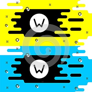 White Compass north icon isolated on black background. Windrose navigation symbol. Wind rose sign. Vector