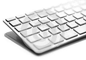 White computer keyboard