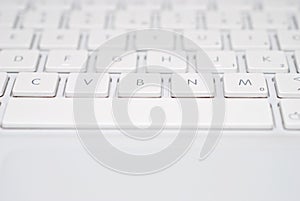 White computer keyboard