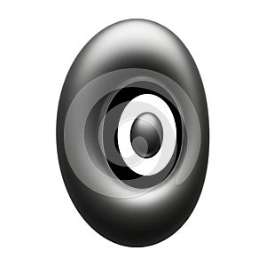 White concentric circles surround the central sphere, creating