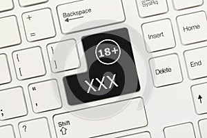 White conceptual keyboard - XXX black key