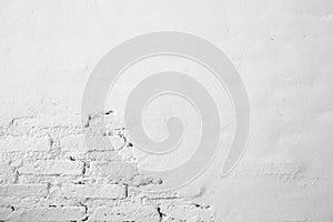 White concrete wall - Small cracks on the texture background