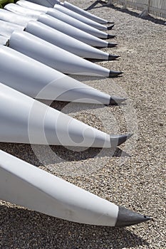 White cone technical equipment for harvesting grain and cereals, agro-industry and transport