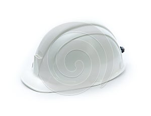 White construction helmet