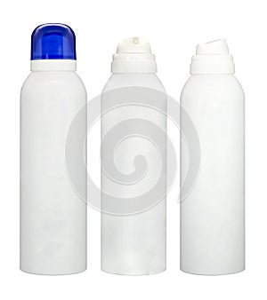 White container spray bottle isolated with white background