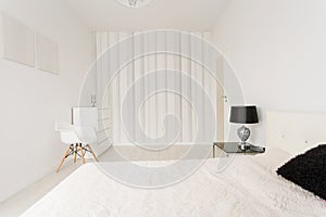 White contemporary bedroom