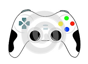 White controller gaming vector version