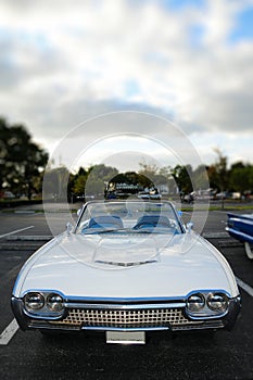 White convertible car