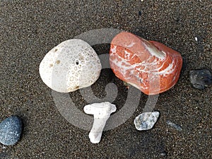 White Coral, redstone with quartz and beach sand