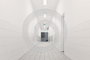 White, corridor