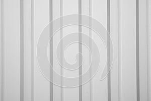 White Corrugated metal sheet texture surface of the wall. Galvanize steel background.