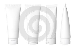 white cosmetic tube