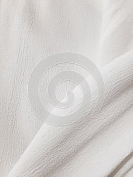 White cosy elegant fabric. Background design, photography. Textile, fabric template, modern new