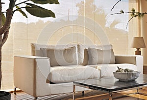 White Cotton Couch