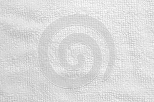 White cotton towel mock up template fabric