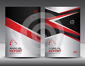 White Cover template, annual report, business brochure flyer