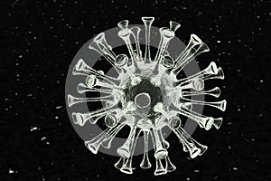 White COVID-19 Virus 