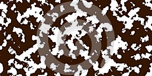 White cowhide with brown spots as a seamless pattern