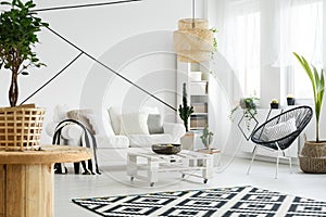 White cozy room