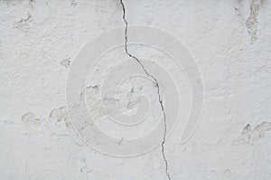 White Crack in The Old Vintage Wall Cracks Texture for background and design art work