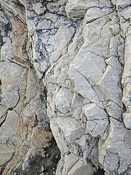 White cracked rock texture vertical stone image