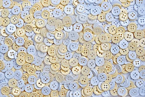 White and cream buttons (clasper)