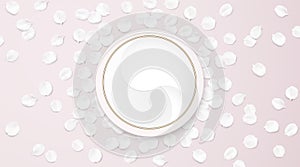 White cream cosmetics vector illustration