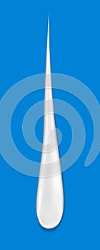 White cream or yoghurt drop. Paint drip or yogurt splash element for design. Opaque milk element. Mayonnaise blobs photo