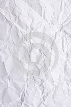 White creased paper background texture. place for text