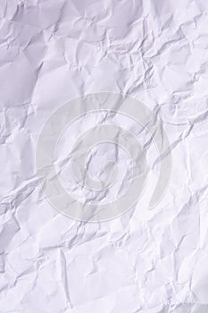 White creased paper background texture. place for text. From above