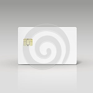 White credit card or phone card