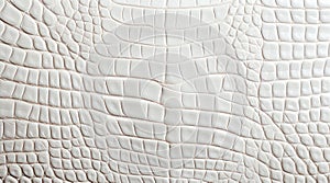 White crocodile leather texture.