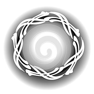 White Cross Circular Web Logo
