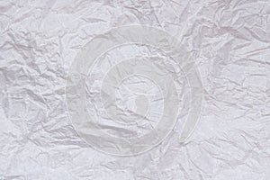 White crumpled paper abstract for texture background