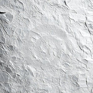 White crumpled paper as a background texture,  Close up