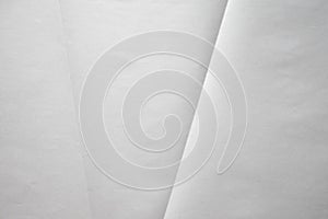 White crumpled paper close up texture background