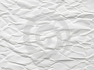 white crumpled paper texture background