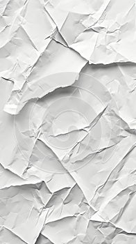 white crumpled paper texture background