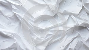 White crumpled paper texture background