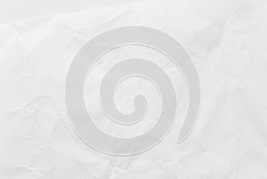 White crumpled paper texture background. Close-up