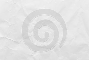 White crumpled paper texture background. Close-up