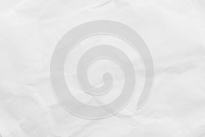 White crumpled paper texture background. Close-up