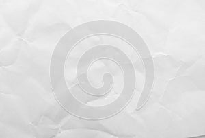 White crumpled paper texture background. Close-up