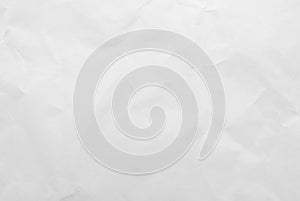 White crumpled paper texture background. Close-up