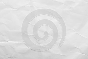 White crumpled paper texture background. Close-up