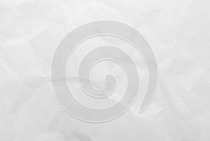 White crumpled paper texture background. Close-up