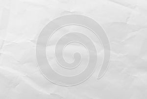 White crumpled paper texture background. Close-up