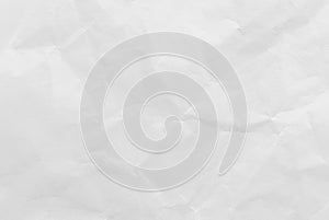 White crumpled paper texture background. Close-up