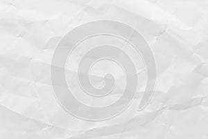 White crumpled paper texture background. Close-up