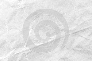 White crumpled paper texture background. Close-up